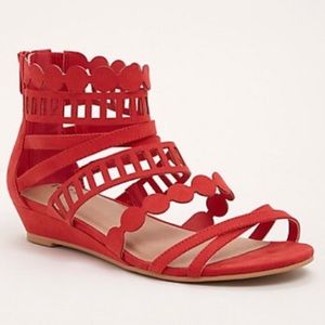 Torrid Red Gladiator Sandals
